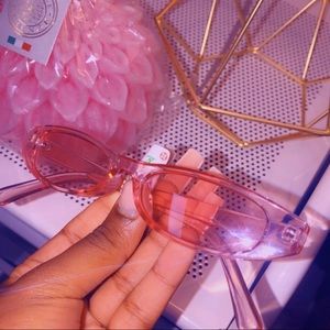Pink y2k jelly glasses